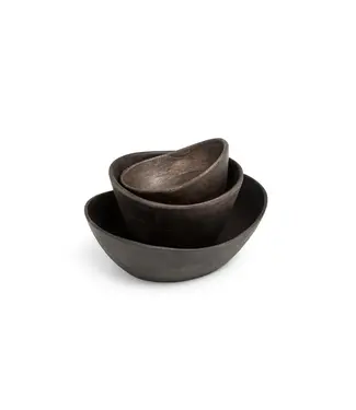 YAYA Mini mango wood bowl - DARK BROWN