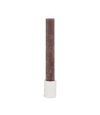 YAYA Cylindrical sandstone candle holder - 8x6 cm - NATURAL