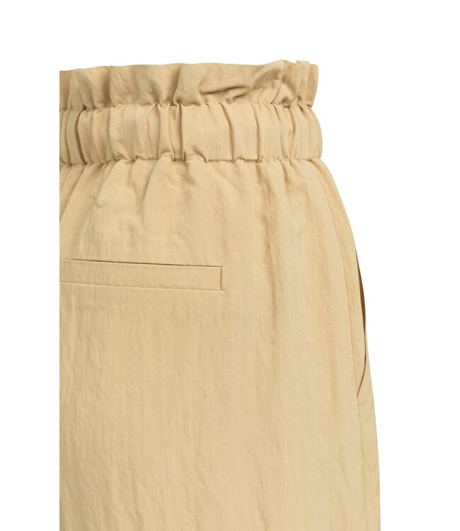 YAYA Paperbag bermuda with cargo pockets - SAFARI BROWN