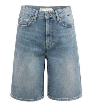 YAYA Denim bermuda shorts with regular fit - MID BLUE DENIM