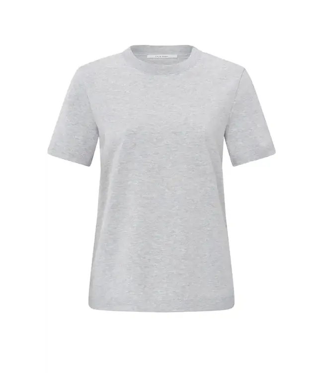 YAYA Round neck t-shirt - MEDIUM GREY MELANGE