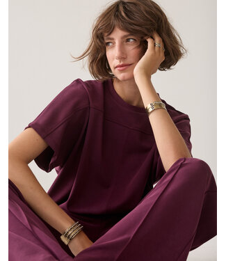 Summum Woman Boxy top Soft scuba