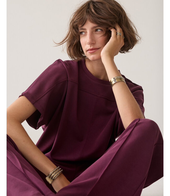 Summum Woman Boxy top Soft scuba