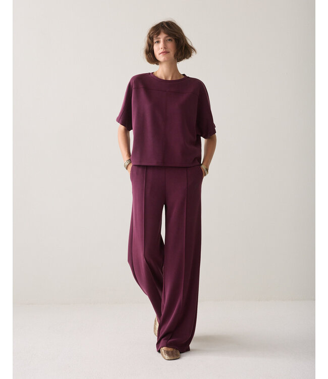 Summum Woman Wide leg pant Soft scuba