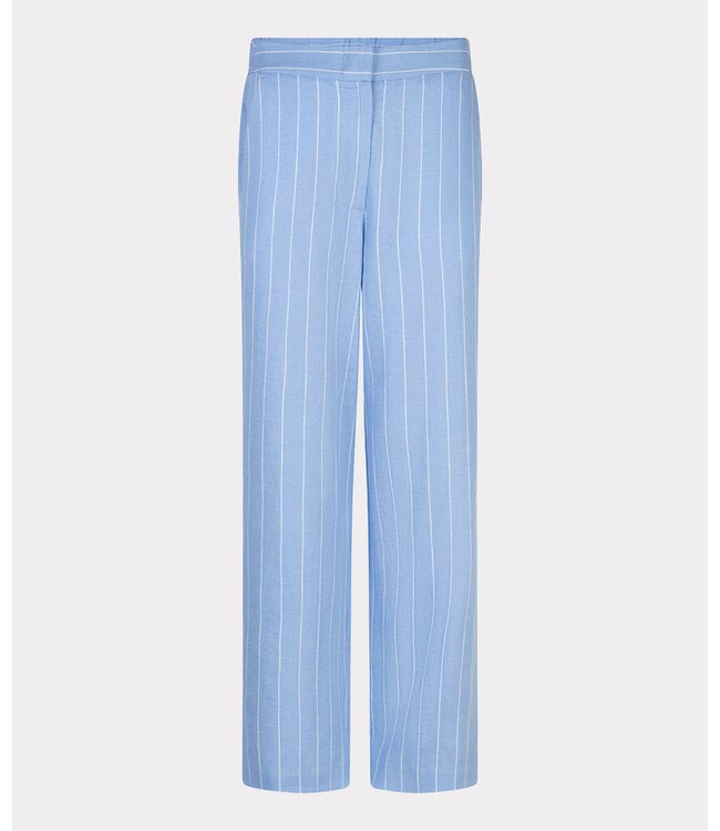 Esqualo Trousers linen - Pacific Blue