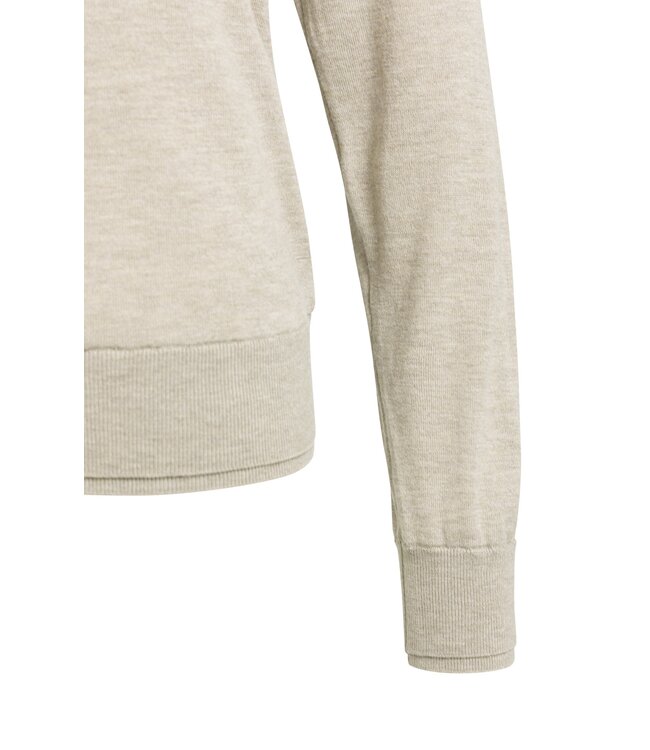 YAYA Boatneck sweater ls - PURE CASHMERE GREY MELANGE
