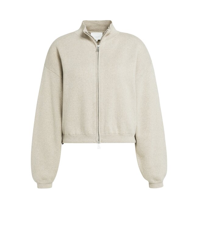 YAYA Jacquard cardigan long sleeve - PURE CASHMERE GREY MELANGE