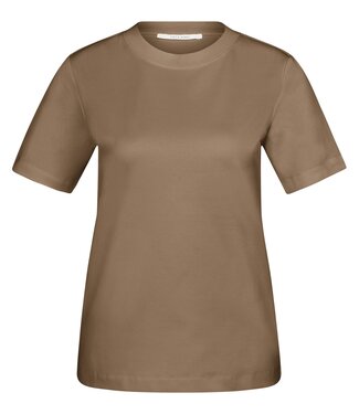 YAYA Round neck t-shirt - TEAK BROWN YAYA Round neck t-shirt - TEAK BROWN