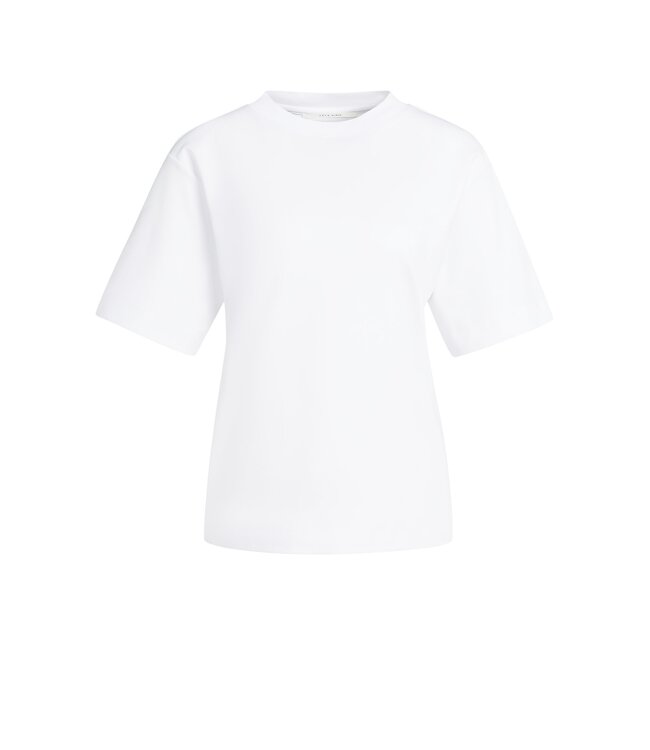 YAYA T-shirt with half sleeve - PURE WHITE