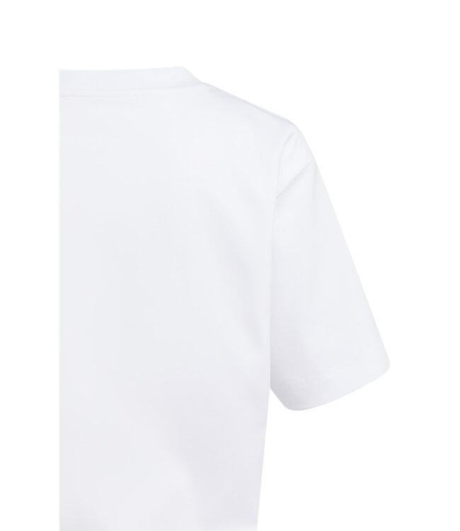 YAYA T-shirt with half sleeve - PURE WHITE
