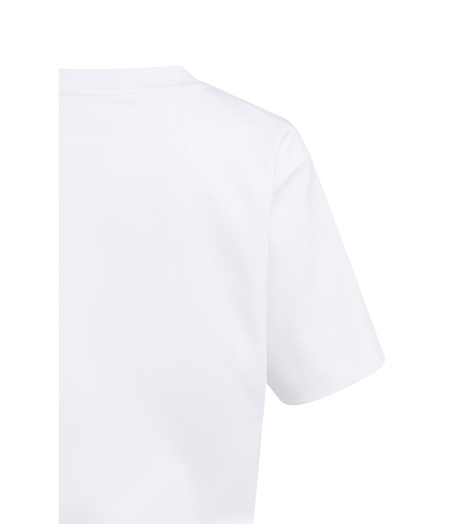 YAYA T-shirt with half sleeve - PURE WHITE