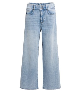 YAYA Loose fit denim w. special waistband - L34 - LIGHT BLUE DENIM YAYA Loose fit denim w. special waistband - L34 - LIGHT BLUE DENIM