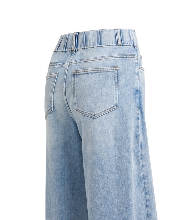 YAYA Loose fit denim w. special waistband - L34 - LIGHT BLUE DENIM
