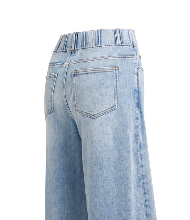 YAYA Loose fit denim w. special waistband - L34 - LIGHT BLUE DENIM
