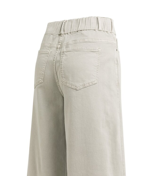 YAYA Loose fit denim w. special waistband - L34 - MID GREY DENIM