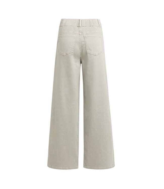 YAYA Loose fit denim w. special waistband - L34 - MID GREY DENIM