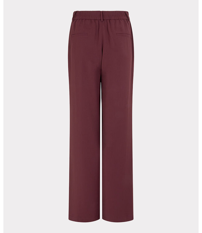 Esqualo Trousers wide leg - Merlot