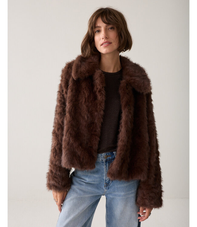 Summum Woman Jacket Soft faux fur