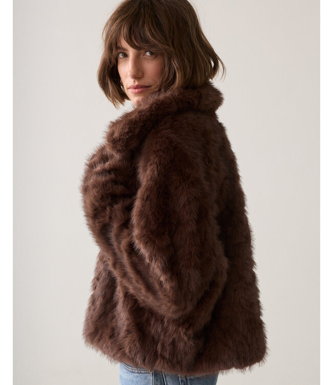 Summum Woman Jacket Soft faux fur