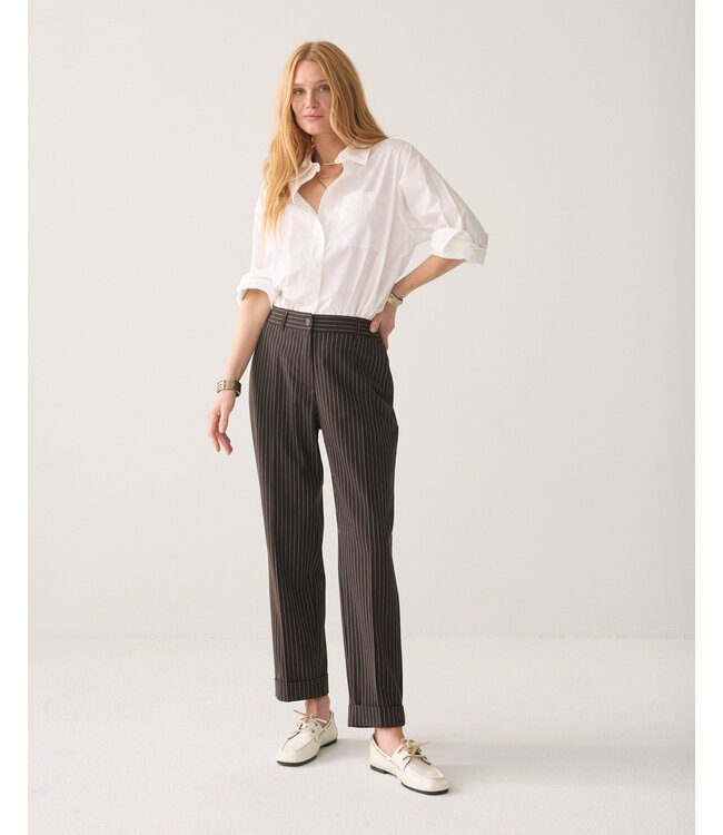 Summum Woman Trousers Viscose blend stripe
