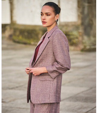 Esqualo Blazer fancy strass - Merlot
