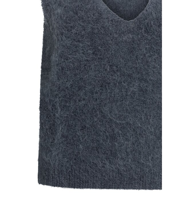YAYA Spencer with deep v-neck - ODYSSEY GRAY MELANGE