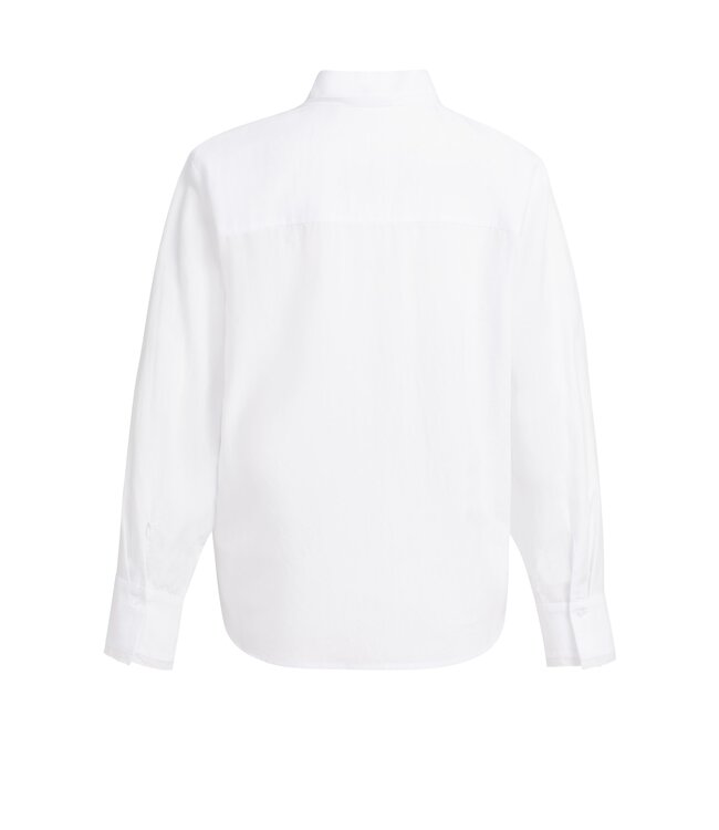 YAYA Blouse with collar detail - PURE WHITE
