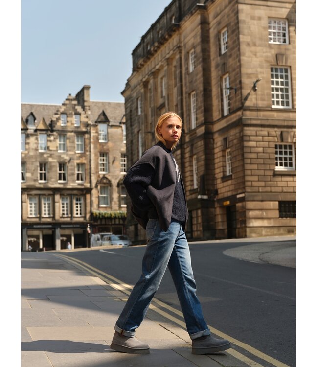 YAYA Straight slim denim - L32 - DARK BLUE DENIM