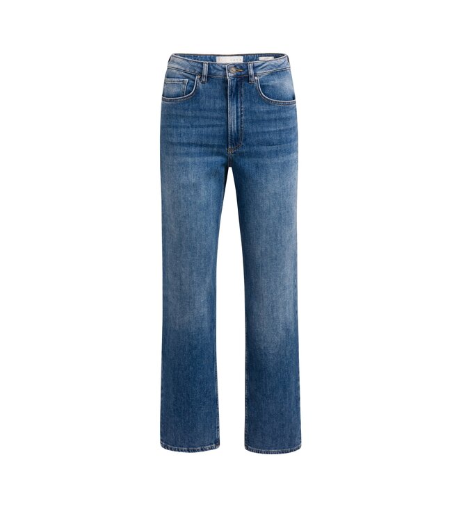 YAYA Straight slim denim - L32 - DARK BLUE DENIM