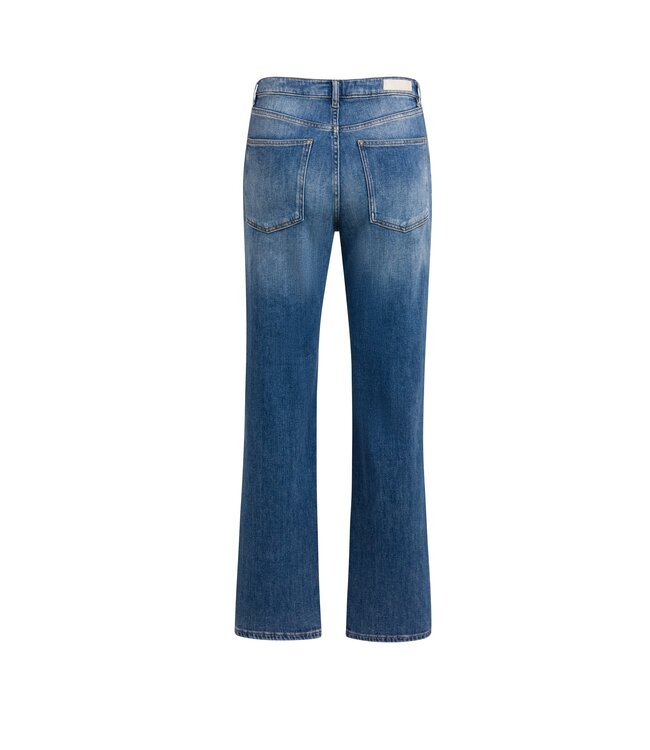 YAYA Straight slim denim - L32 - DARK BLUE DENIM