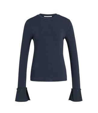 YAYA Jersey top with removable cuff - ODYSSEY GRAY MELANGE