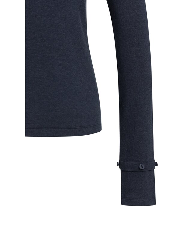 YAYA Jersey top with removable cuff - ODYSSEY GRAY MELANGE