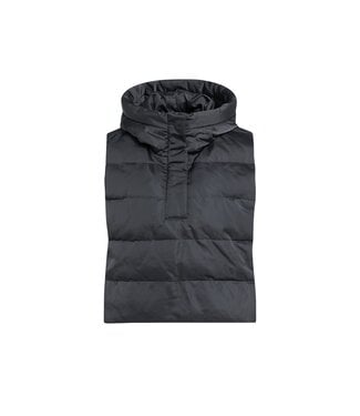 YAYA Nylon padded inner bodywarmer for layering - HOLE BLACK