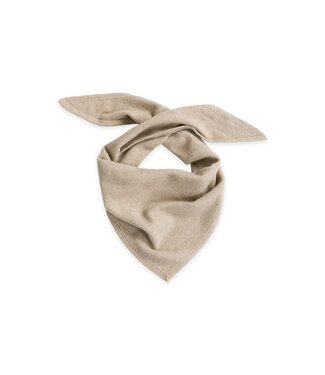YAYA Knitted triangle scarf - PURE CASHMERE GREY MELANGE