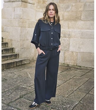 Esqualo Trousers wide acetate - Dark Grey