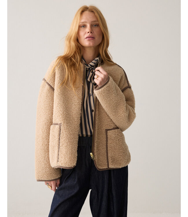 Summum Woman Jacket Bonded teddy