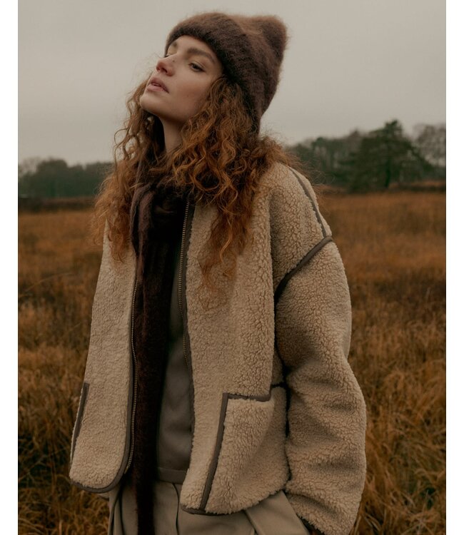 Summum Woman Jacket Bonded teddy