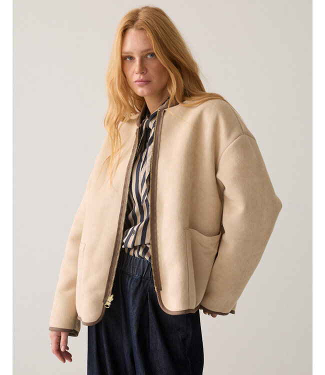 Summum Woman Jacket Bonded teddy