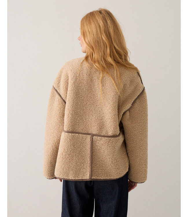 Summum Woman Jacket Bonded teddy