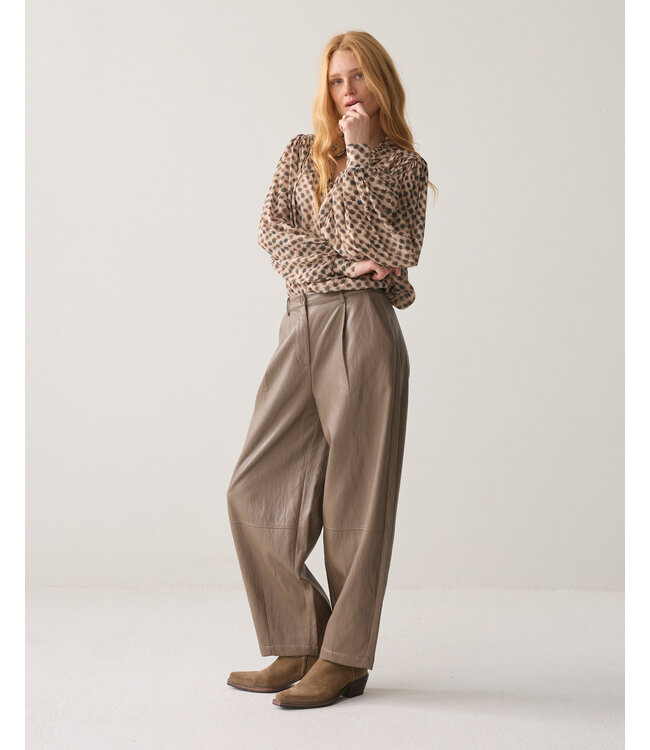Summum Woman Balloon trouser Soft faux leather