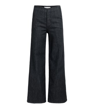 YAYA High waist denim pantalon - L32 - BLACK DENIM