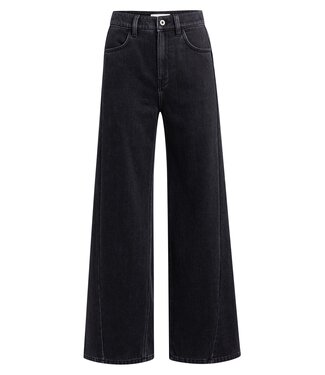 YAYA High waist wide leg denim - L32 - BLACK DENIM