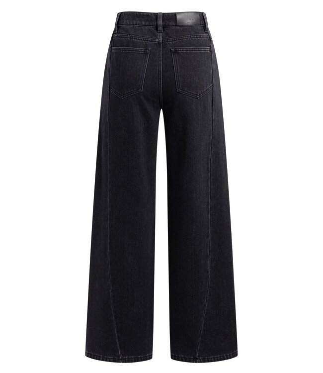 YAYA High waist wide leg denim - L32 - BLACK DENIM