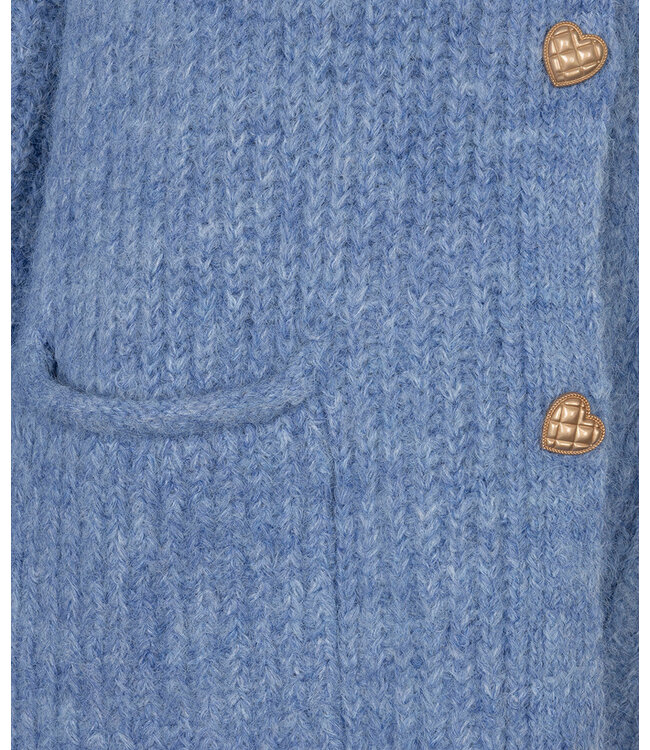 Esqualo Cardigan fancy buttons - Dark Sky Blue