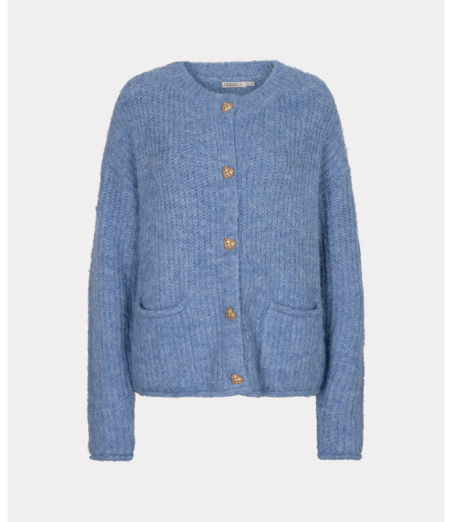 Esqualo Cardigan fancy buttons - Dark Sky Blue
