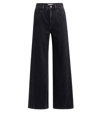 YAYA High waist wide leg denim - L34 - BLACK DENIM
