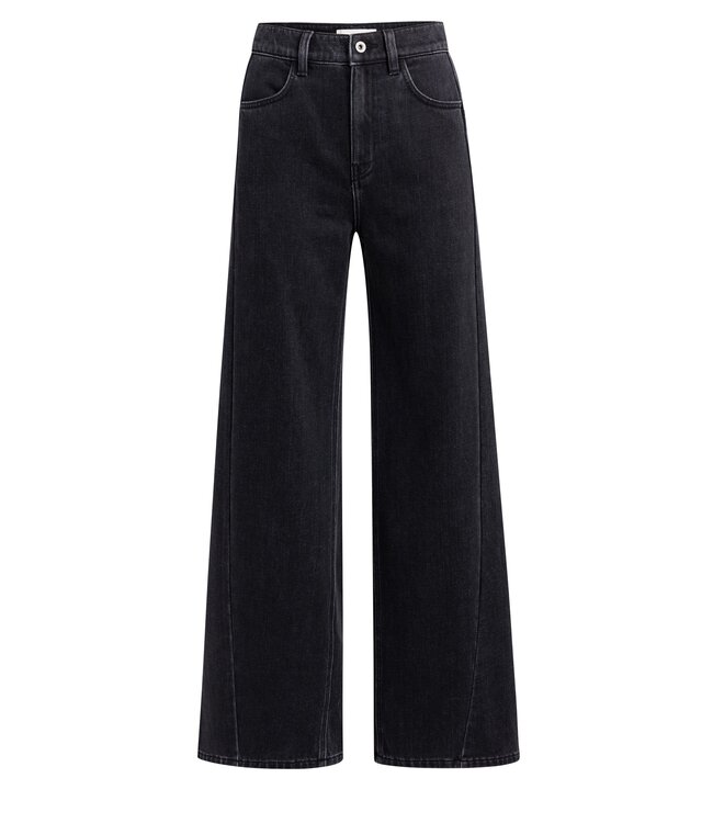 YAYA High waist wide leg denim - L34 - BLACK DENIM