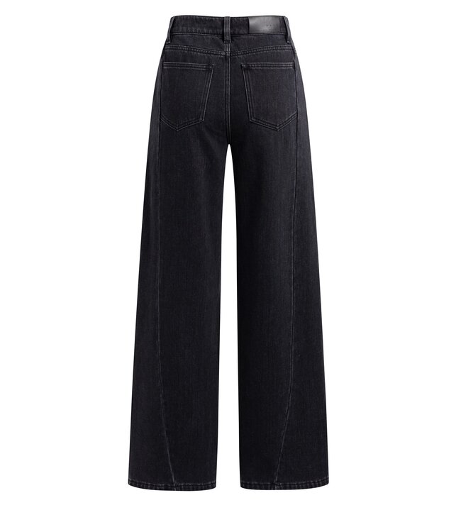 YAYA High waist wide leg denim - L34 - BLACK DENIM