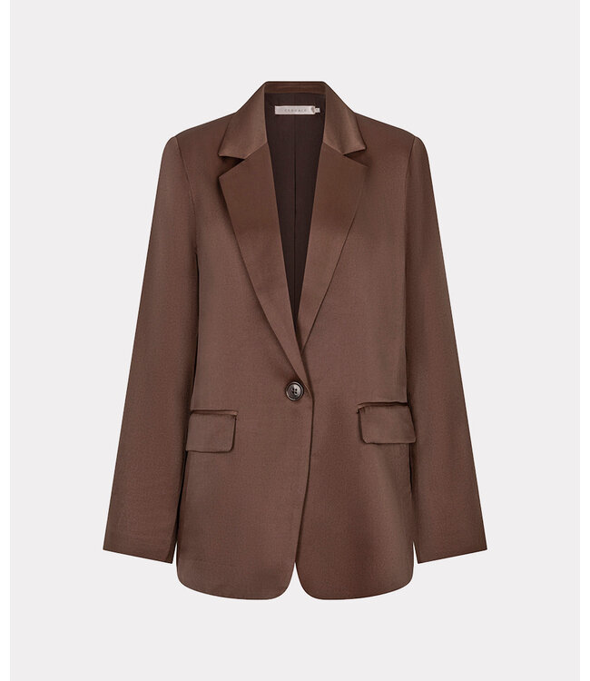Esqualo Blazer shiny - Coffee