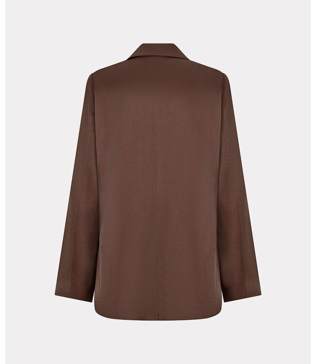 Esqualo Blazer shiny - Coffee